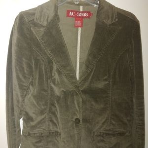 Vintage Corduroy Blazer Jacket in Green